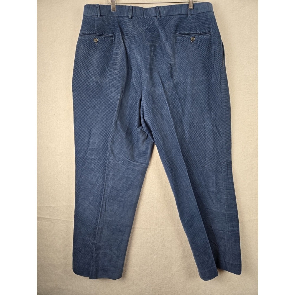 Hertling Mens Corduroy Pants Usa Hemmed Size 40 Cotton Blue - Picture 9 of 10